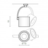 Спот Azzardo Costa Arm AZ2702