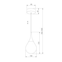 Подвесной светильник Eurosvet Adour 50256/1 LED дымчатый a063855
