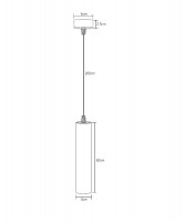 Подвесной светодиодный светильник Fiberli Tube460BW 12110201