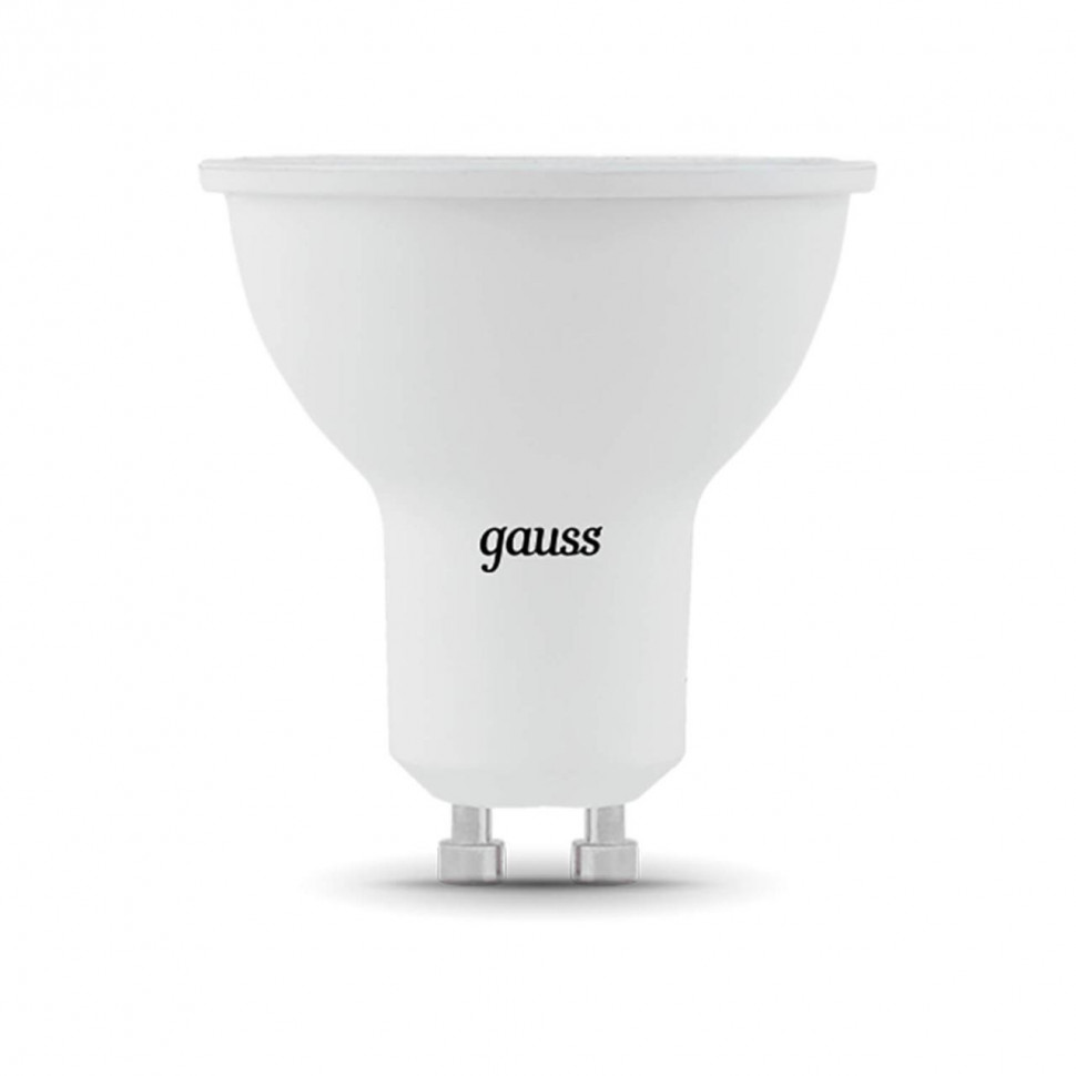 Лампа светодиодная Gauss GU10 9W 3000K матовая 101506109
