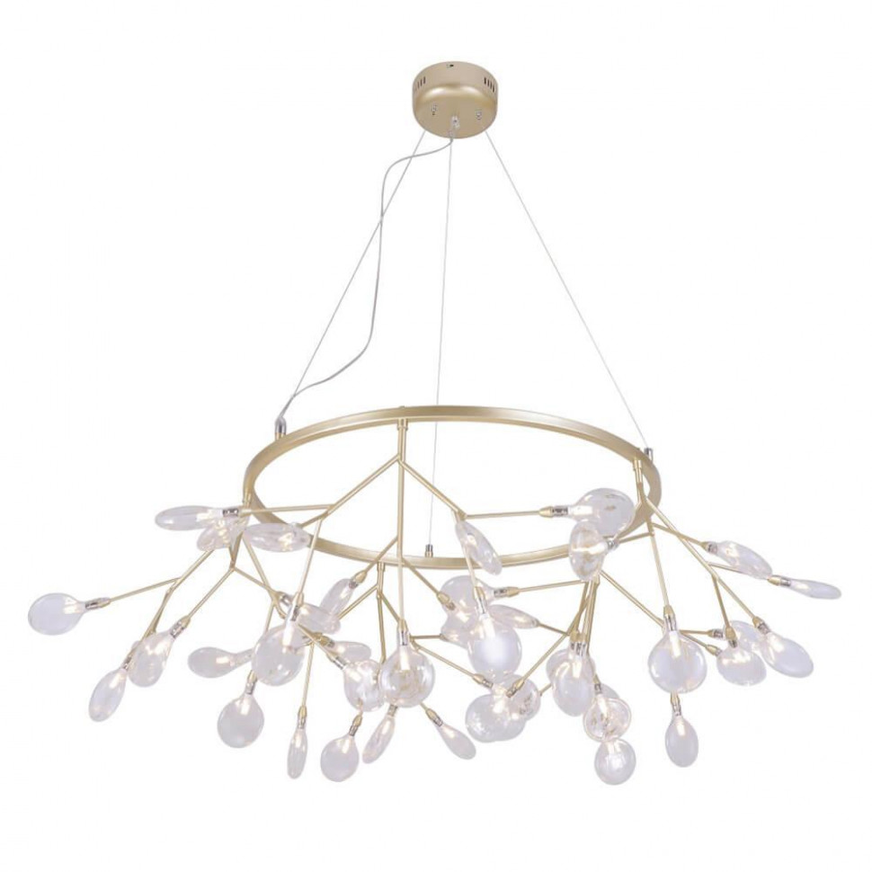 Подвесная люстра Crystal Lux Evita EVITA SP45 D GOLD/TRANSPARENT