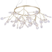 Подвесная люстра Crystal Lux Evita EVITA SP45 D GOLD/TRANSPARENT
