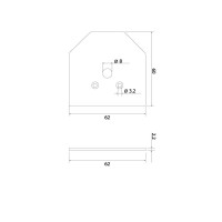 Заглушка для шинопровода (2 шт.) Elektrostandard Slim Magnetic 4690389206849 85206/00 a067417