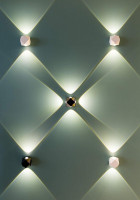 Уличный настенный светодиодный светильник Odeon Light Hightech Diamanta 4219/4WL