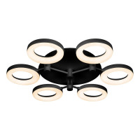 Потолочная светодиодная люстра iLedex Jomo FS-014-X6-(B) 72W BK