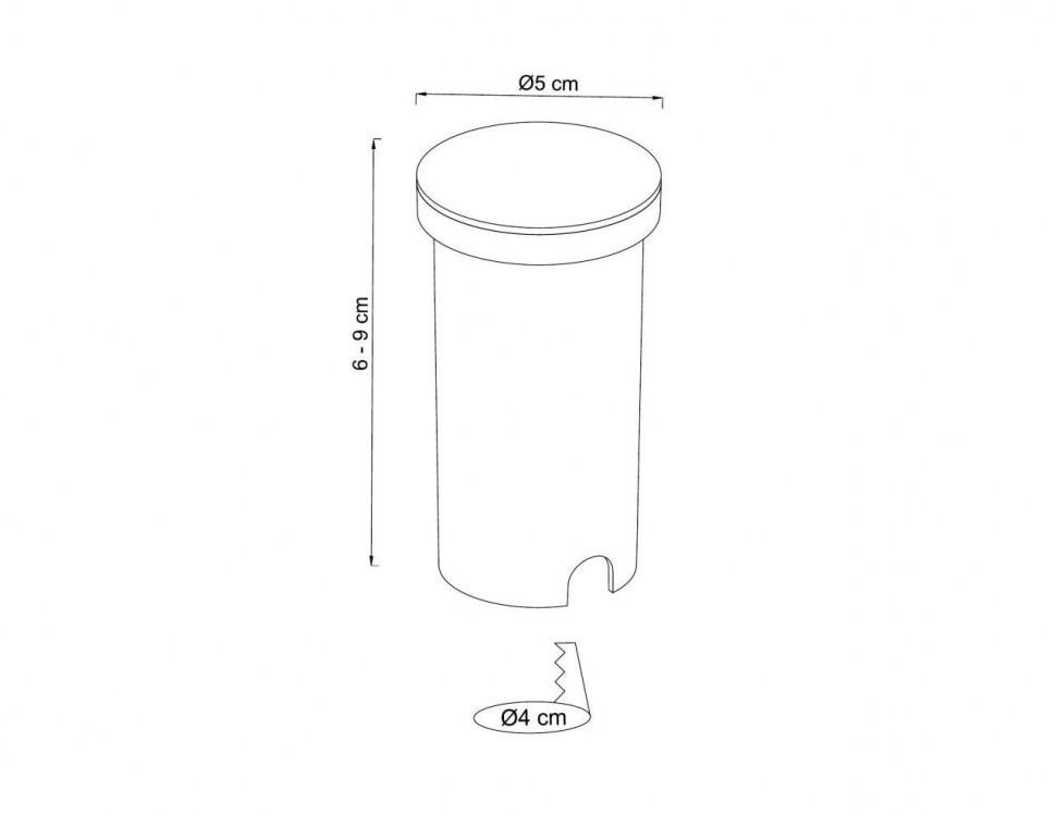 Грунтовый светильник Arte Lamp Piazza A3601IN-1WH