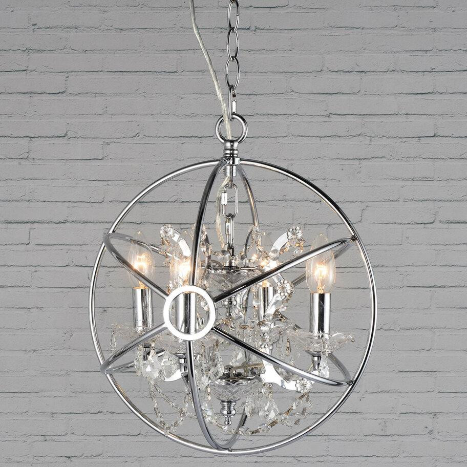 Подвесная люстра Loft IT Foucaults Orb Crystal Loft1896/4