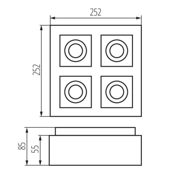 Точечный светильник Kanlux Stobi DLP 450-B 26836