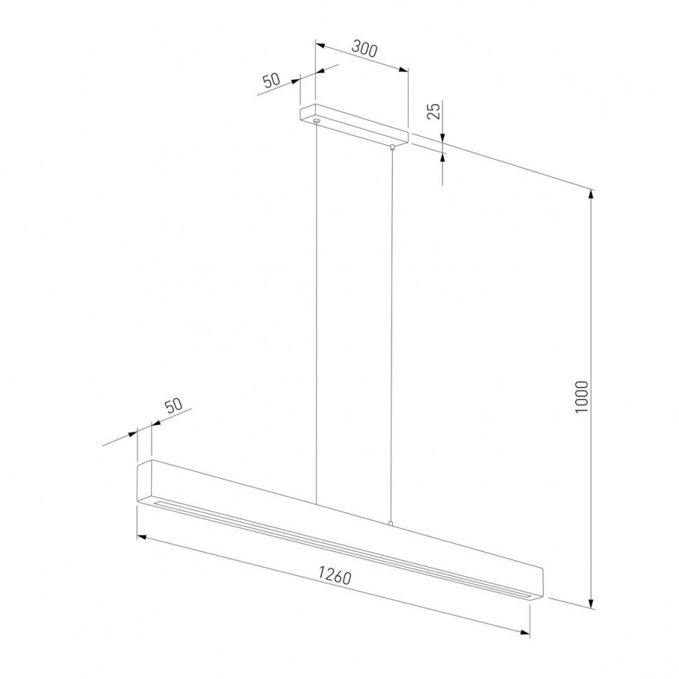 Линейный подвесной светильник TK Lighting 1449 Teo a068797