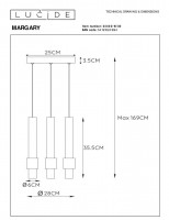 Подвесной светильник Lucide Margary 24402/15/30