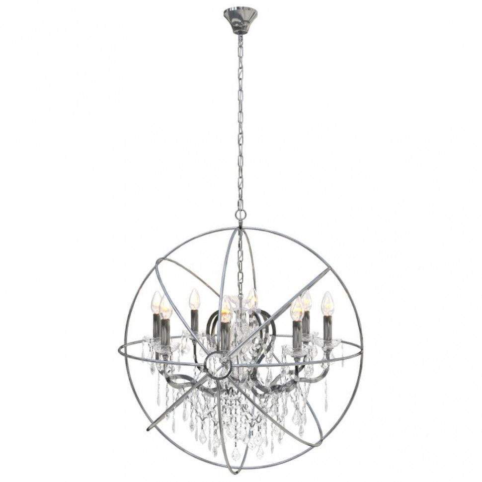 Подвесная люстра LOFT IT Foucaults orb crystal Loft1896/8