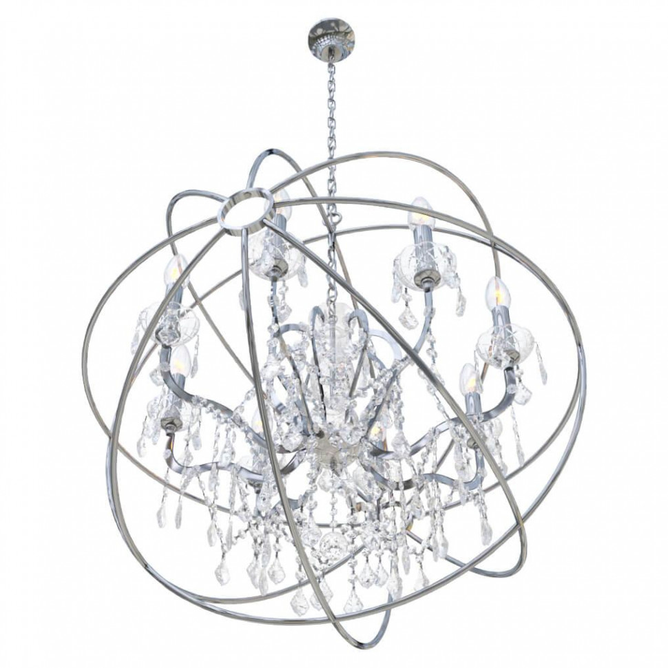 Подвесная люстра LOFT IT Foucaults orb crystal Loft1896/8