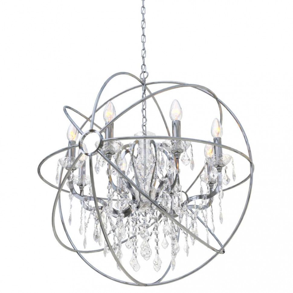 Подвесная люстра LOFT IT Foucaults orb crystal Loft1896/8