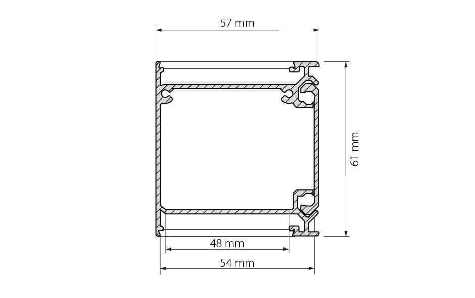 Профиль Arlight BOX57-DUAL-2000 ANOD 017359