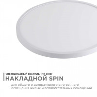 Накладной светильник Apeyron Spin 18-135