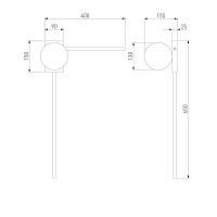 Бра Eurosvet Fredo 40034/1 черный жемчуг a061471