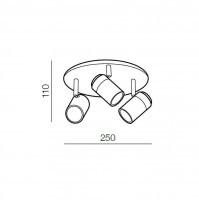Спот Azzardo Noemie 3 round AZ2556