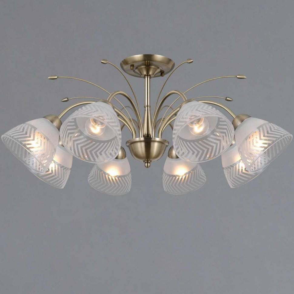 Люстра на штанге Illumico IL0594-8CSQ-25 AB AREZZO