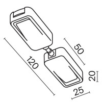 Коннектор прямой встраиваемый Maytoni Radity TRA084C-W-12
