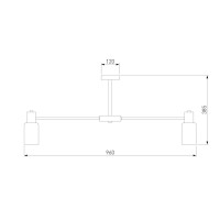 Люстра на штанге Eurosvet Vegga 70160/12 хром Smart a057112