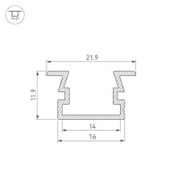 Профиль Arlight PDS-FS-3000 Anod 040733