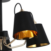 Люстра на штанге Illumico IL6120-5COU-79 BK GD