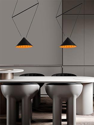 Подвесной светильник Italline IT03-1430 black/orange