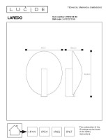 Уличный настенный светильник Lucide Laredo 27818/09/30