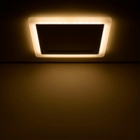 Встраиваемый светодиодный светильник Gauss Backlight с подсветкой BL124