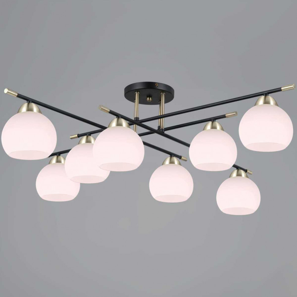 Потолочная люстра Illumico IL0446-8CSQ-24 BK AB LIBRA