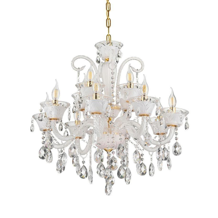 Подвесная люстра Lumina Deco Eliza LDP 7028-8+4 WT