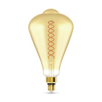 Лампа светодиодная филаментная Gauss E27 6W 2700K янтарная 157802118