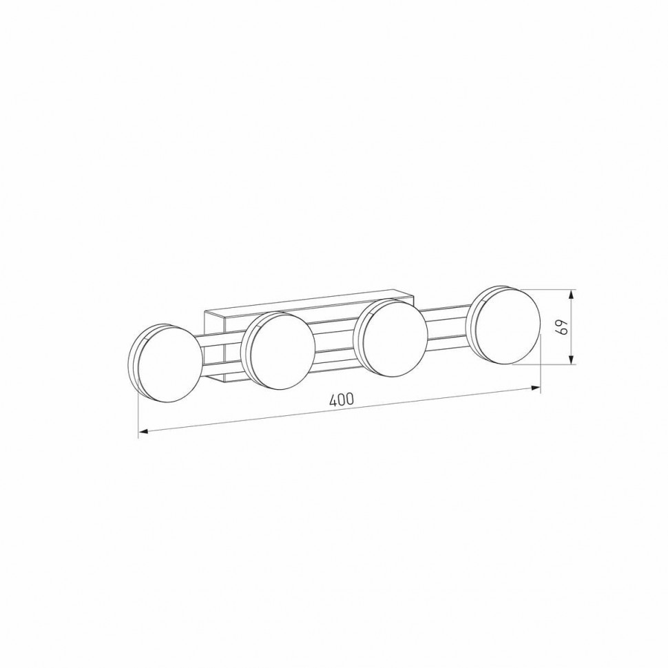 Настенный светильник Eurosvet Tapioca 90332/4 черный a068077