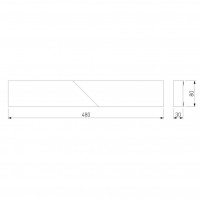 Настенный светодиодный светильник Elektrostandard Snip 40107/LED темно-серый a055430