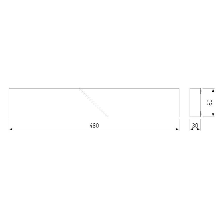 Настенный светодиодный светильник Elektrostandard Snip 40107/LED темно-серый a055430
