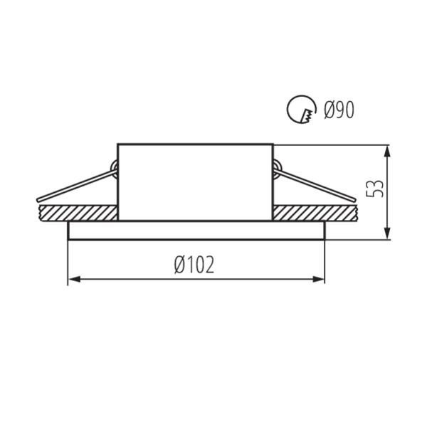 Встраиваемый светильник Kanlux Imines DSO-W 29031