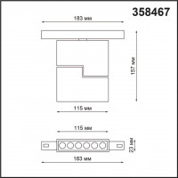 Трековый светильник NOVOTECH FLUM 358467