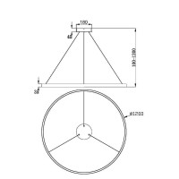 Подвесной светильник Maytoni Rim MOD058PL-L65WK