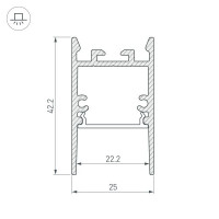 Профиль Arlight SL-Comfort-2542-2000 Anod 031727