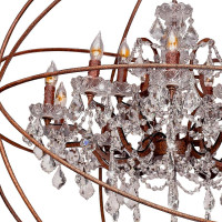 Подвесная люстра LOFT IT Foucaults orb crystal Loft1897/15