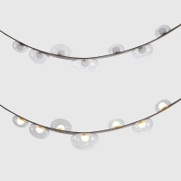 Подвесная люстра Crystal Lux BOSQUE SP7 L3000 BROWN/TRANSPARENT