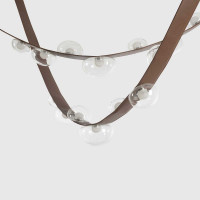 Подвесная люстра Crystal Lux BOSQUE SP7 L3000 BROWN/TRANSPARENT