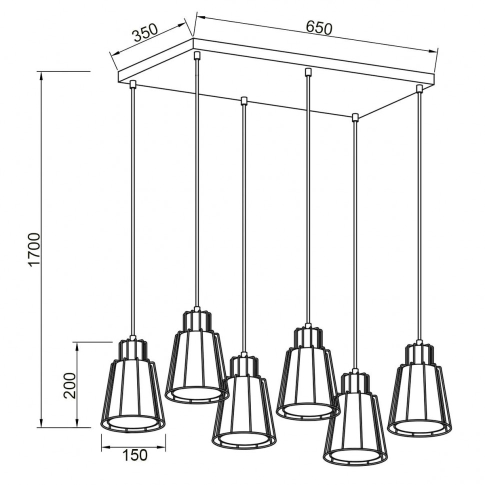 Подвесная люстра Vele Luce Carisma VL6462P06