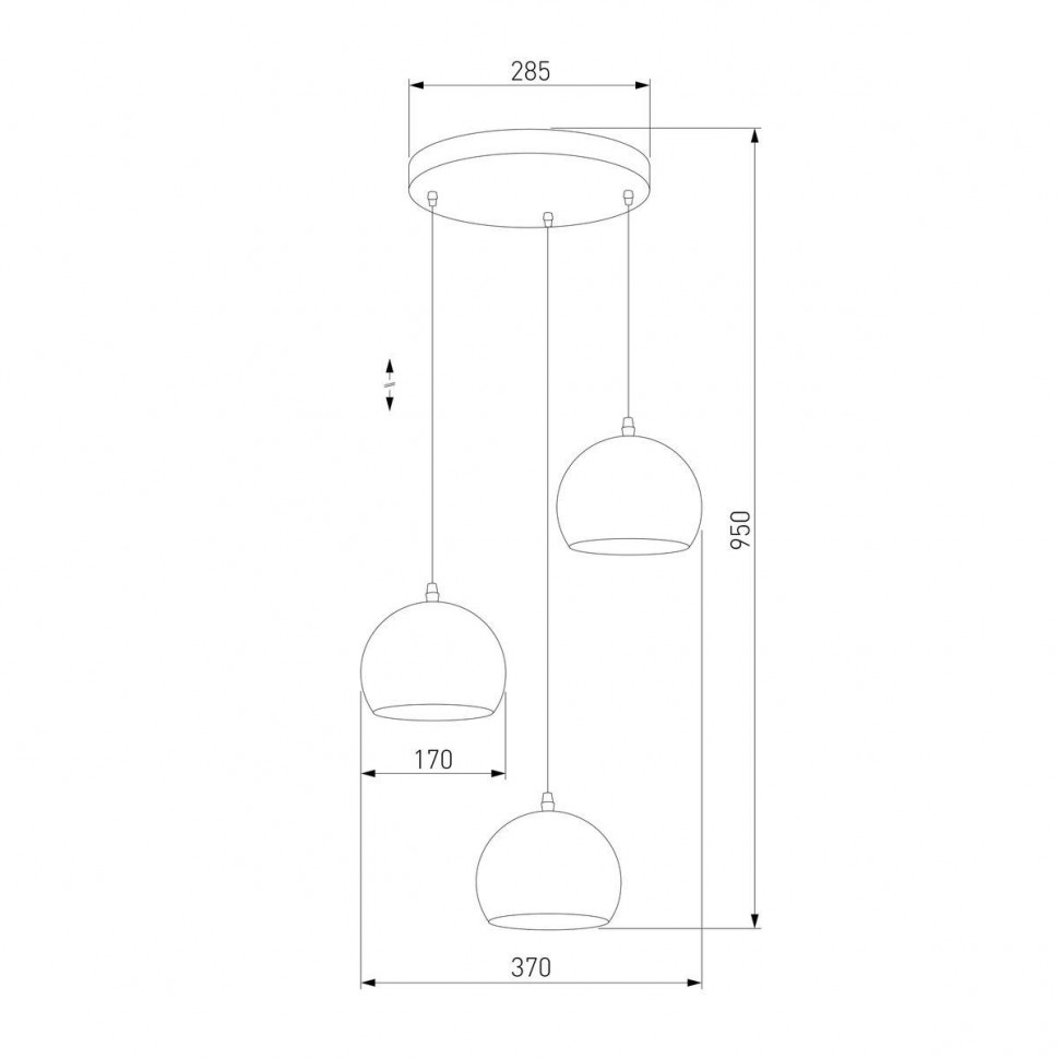 Подвесная люстра TK Lighting 2082 Yoda Black