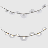 Подвесная люстра Crystal Lux BOSQUE SP7 L3000 GREY/TRANSPARENT