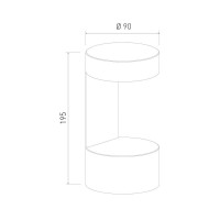 Уличный настенный светильник Elektrostandard Nimbus 1540 TECHNO LED серый 4690389172519 a053452