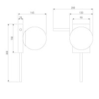 Бра Eurosvet Fredo 40036/1 латунь a061476