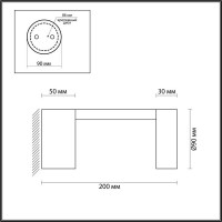 Уличный настенный светодиодный светильник Odeon Light Nature Tion 6657/10WL