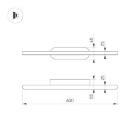 Подсветка для зеркал Arlight SP-Tenero-S600x45-13W Day4000 037466