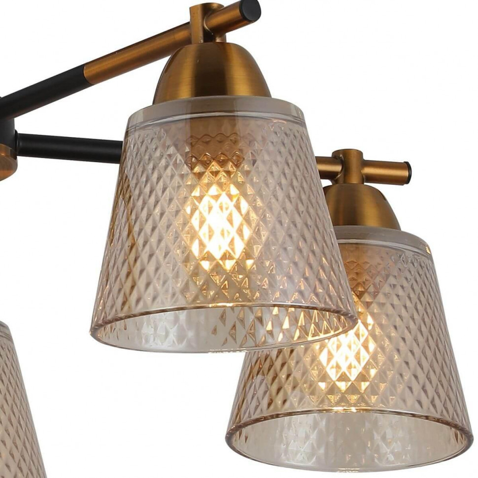 Люстра на штанге Illumico IL8226-5COU-79 BK GD
